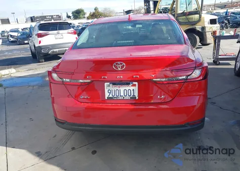 2025 Toyota Camry Le from USA, damaged, VIN 4T1DAACK2SU108807